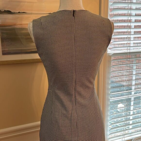 Theory Gray Sheath Mini Dress Crew Neck Sleeveless - Picture 3 of 9